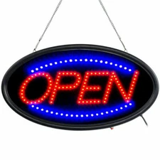 Animated Motion Ultra Bright OPEN Business Sign Store LED Neon Light with ON/OFF