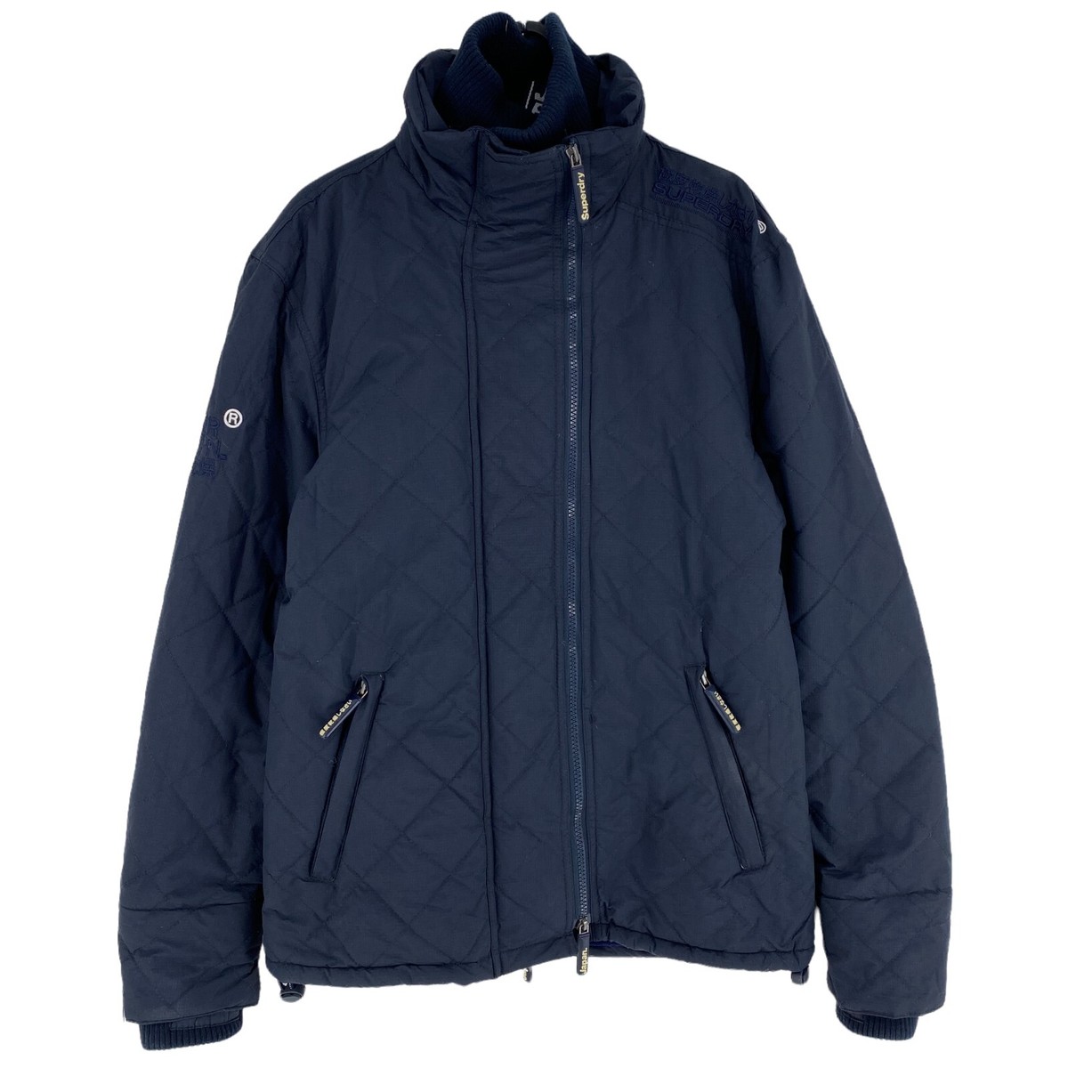 SUPERDRY Original Windcheater Navy Blue Quilted Jacket Size S | eBay