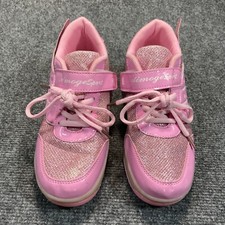 Aimogesport Light Up Roller Skate Sneakers Girls Size 3.5 Pink Gem Wheels