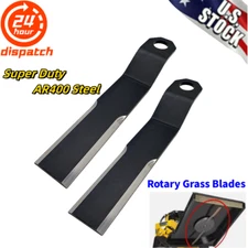 2X For Mower King Skidsteer Brush Hog Mower Rotary Grass Cutter Steel Blades US