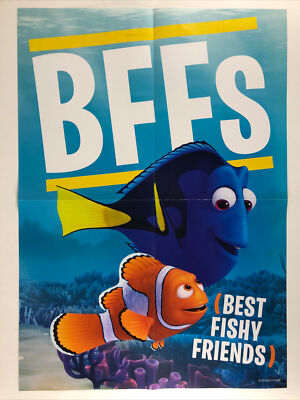 BFFs Best Fishy Friends- Finding Dory Disney Pixar Poster 14.5''x20.5'' Nemo