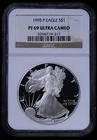 Photo of a 1995-P American Silver Eagle Proof from an eBay listing that sold on Jan 12, 2026