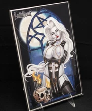 LADY DEATH DEMONIC OMENS #1 Chapel Edition Ltd 50 DAVID HARRIGAN w/COA Near Mint