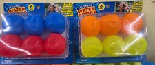 Water Bombs 12 Balls Reusable NEW Orange Yellow Blue And Red
