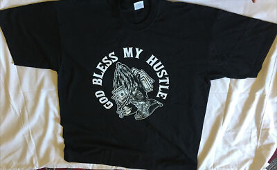 Sneaker Tee God Bless My Hustle Hip Hop Graphic Tee Shirt 3XL