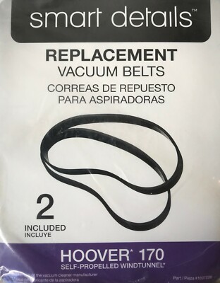 2 Hoover 170 Replacement Vacuum Belts for Self-Propelled Windtunnel - New