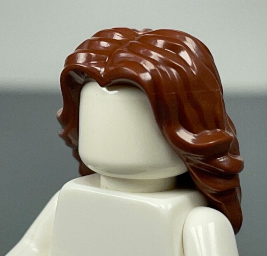 LEGO Minifigure Reddish Brown Female hair Mid-Length Wavy