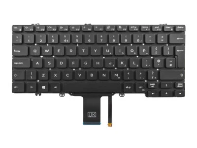 Genuine DELL Latitude 5310 5300 2-in-1 UK Keyboard BACKLIT with £ Key 3JKFK