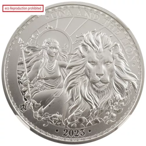 St. Helena 2023 Charles III 1 Pound Silver Coin NGC PF69UC Una and the Lion