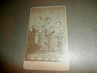 Vintage Photo Drew & Maxwell Broadway New York 3 Boys Dancing Outfits Uniforms