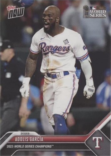 Adolis Garcia Rangers Signed 2023 World Series Champions 8x10