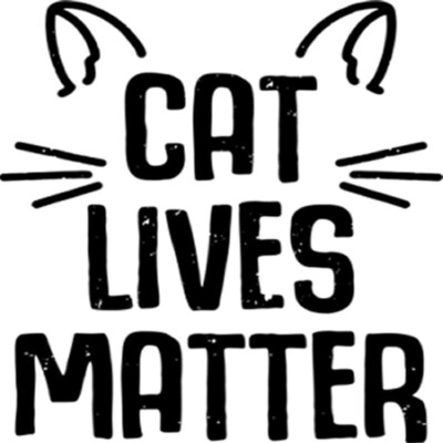 6er Pack Cat Lives Matter Neuheit Aluminium Untersetzer mit Korkfüßen + Geschenkbox