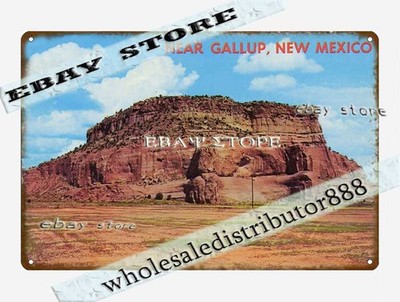 1920s-60s Near Gallup, New Mexico Tin Sign bedroom interior