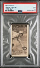 1923 W572 HAND CUT FRANK FRISCH PSA 1.5