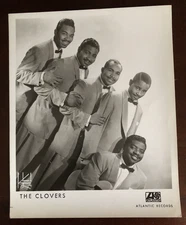 Vintage THE CLOVERS - Authentic Promo Photo - 8x10 -  R&B Vocal Group Doo-Wop