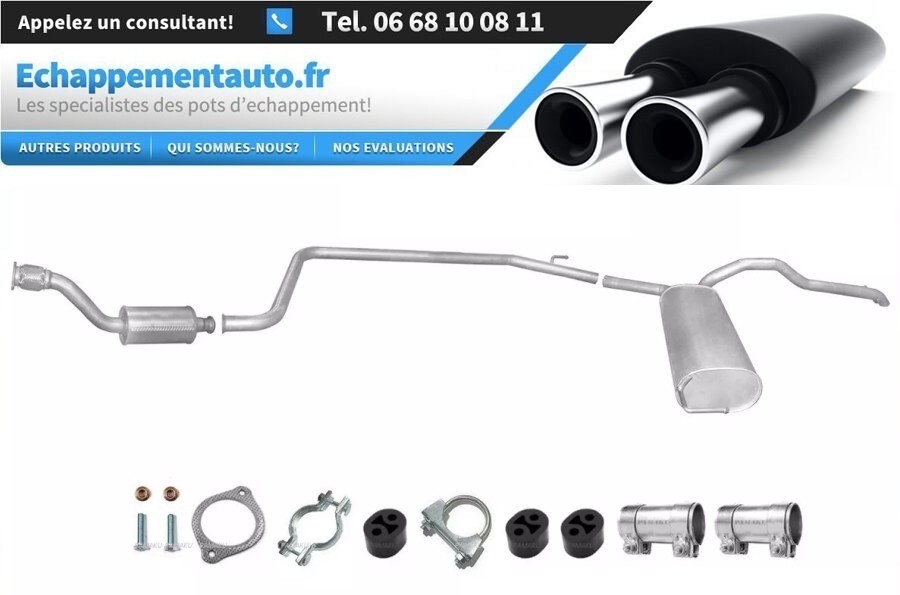 Échappement Nissan Primastar 1.9 dCi complet pour réparation utilitaire pro