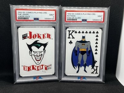 1992 DC Batman Animated Cards Joker Face- Joker / King Clubs