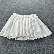 Alo Yoga Grand Slam Tennis Skirt White Pleated Athletic Skort Women  s XS/S