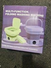 Portable Folding Washing Machine Mini Collapsible Washer for Travel Camping New