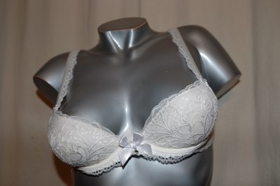 LISE CHARMEL unterlegter Push Up BH TRANSPARENCE DESIR Spitze Braut weiß 70A NEU