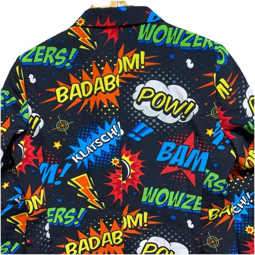 Opposuits Badaboom Comic Book Suit Novelty Party SuperHero Youth Sz 14 Blazer - Picture 3 of 11