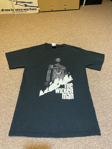 Vintage 2000s The Wicker Man Horror Movie Promo Black Graphic T Shirt