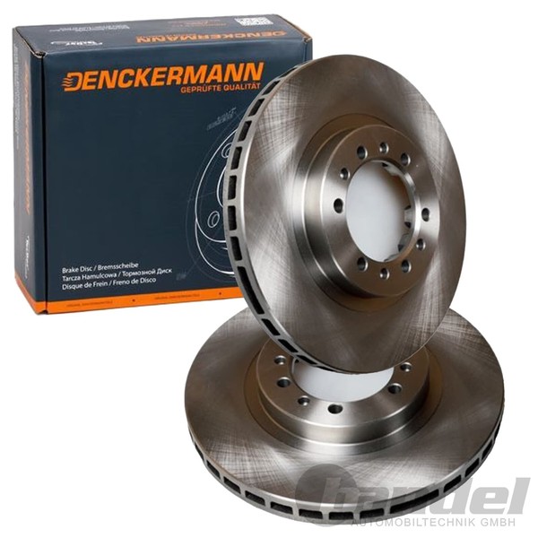 2X Denckermann Bremsscheiben 276Mm BelÜFtet Vorne Passend FüR Mitsubishi L200 PA-image
