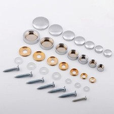 Dia 12mm to 25mmMirror Screws Decorative Copper Caps Discs Polished Cover Nails