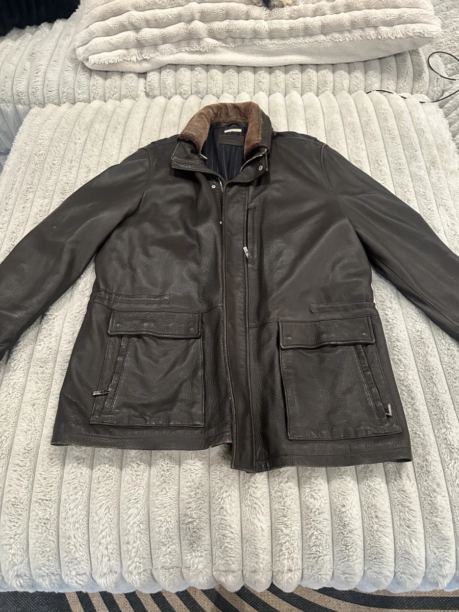 Ermenegildo Zegna Coats, Jackets & Vests Leather Outer Shell for