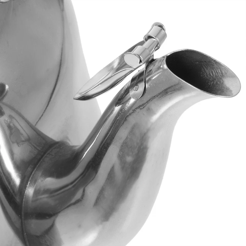 1 PZ Pratico ristorante Tea Pot Home Acqua Bollitore Bollitore (Argento) - Immagine 2 di 4