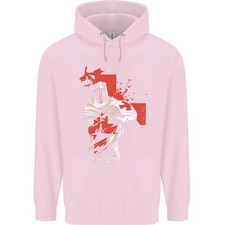 St Georges Day Knights Templar Crusader Mens 80% Cotton Hoodie