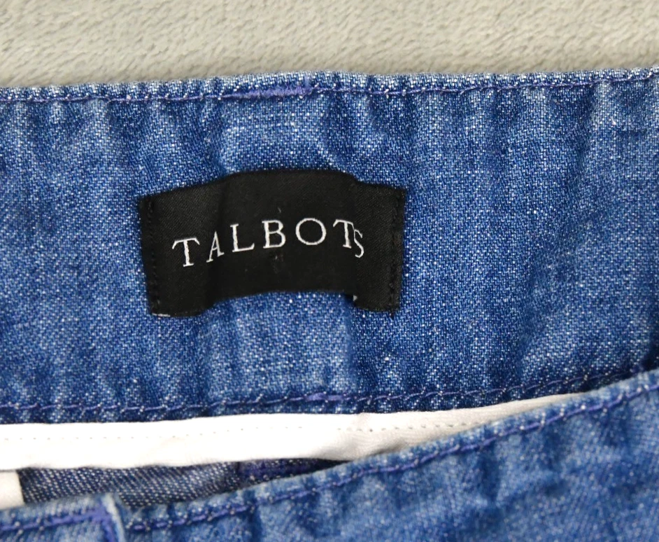 Talbots Jeans Womens 12 (32x28) New England Chino Blue Denim - Image 2 of 4
