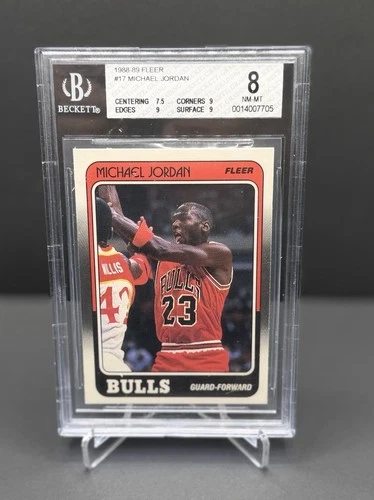1988-99 Fleer #17 Michael Jordan BGS 8 NM-MT