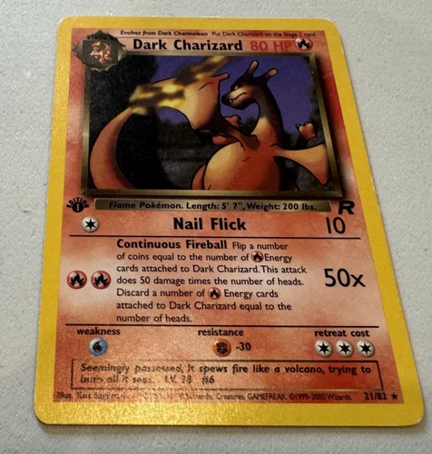 Dark Charizard 21/82 Team Rocket Regular 1st Edition