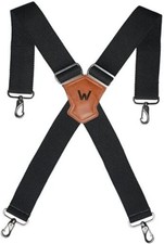 HD Elastic Work Suspenders, Heavy Duty Suspenders For Men, 2-Inch Wide