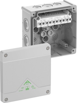 Spelsberg Abox 060-6² Abzweigkasten IP66 grau 127x127x70mm 80642001