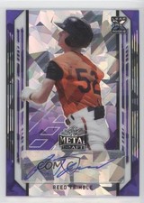 2021 Leaf Metal Draft Purple Crystals 9/10 Reed Trimble #BA-RT1 Auto 9pa