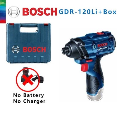 Bosch Original GDR 120-LI Rechargeable Cordless Impact Wrench 100Nm Driver AA