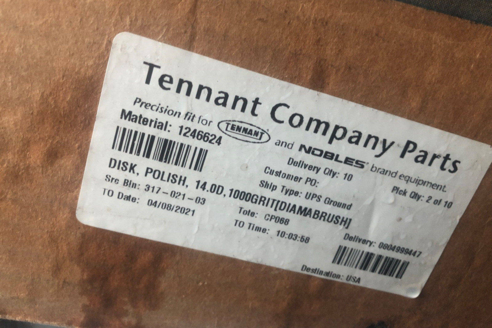 2 pack Diamabrush 14” discs Polymer Tool 1000 Grit Red 