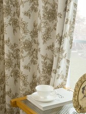 Flower Pinch Pleated Blackout Curtains 84 Inches Long - Thermal Insulated Dou...