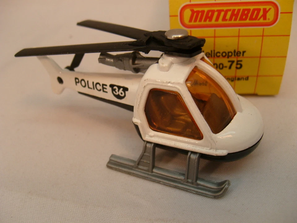1982 MATCHBOX LESNEY SUPERFAST #75 POLICE 36 HELICOPTER MIB - Image 2 of 3