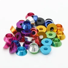 Aluminum Washers M5 Colourful Aluminum Alloy Anodized Cone Cup Head Bolt Gasket