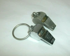 2 VINTAGE WHISTLES, FRANKFORT USA, SIMILAC WITH IRON, CORK BALLS