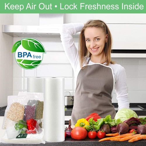10-20 Rolls Food Vacuum Sealer Bags Food Storage Saver Heat Seal Cryovac AUS - Picture 5 of 16