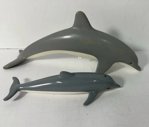 Vintage BAYWATCH Barbie DOLPHIN Figure makes Sound 8”, 1994 Mattel Plus baby