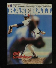 1984 MONTREAL EXPOS BASEBALL PROGRAM BILL GULLICKSON