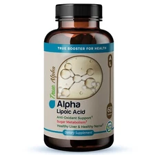 TrueMed Alpha Lipoic Acid Support Antioxidant Sugar Metabolism 600 mg 60 Capsule