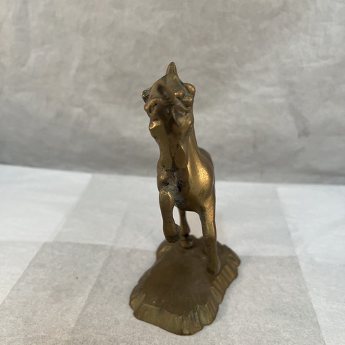 Vintage Gold Tone Metal Brass Unicorn Figurine Paperweight Sculpture 5” - Picture 5 of 13