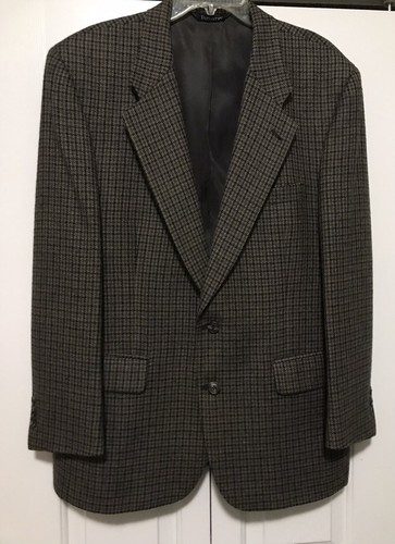 Burberry’s Mens 44 R 44R 100% Pure Wool Two Button Multicolor Blazer Sports Coat