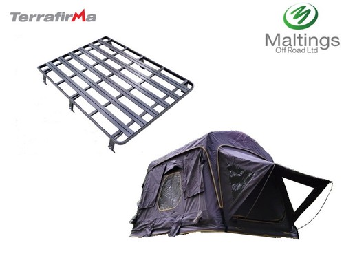 DEFENDER 110 EXPEDITION ROOF RACK AND INFLATABLE ROOF TENT TERRAFIRMA 2.8 X 1.5 - Afbeelding 1 van 3